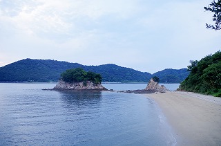 学院島 海岸から撮影した瀬戸内海