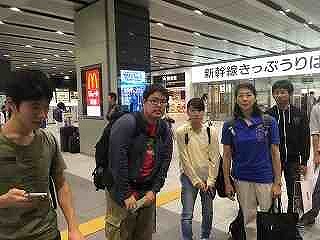 大阪学院大学ではなく、新大阪駅集合で学院島へ向かいます