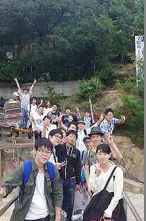 船酔いする暇もなく学院島へ到着